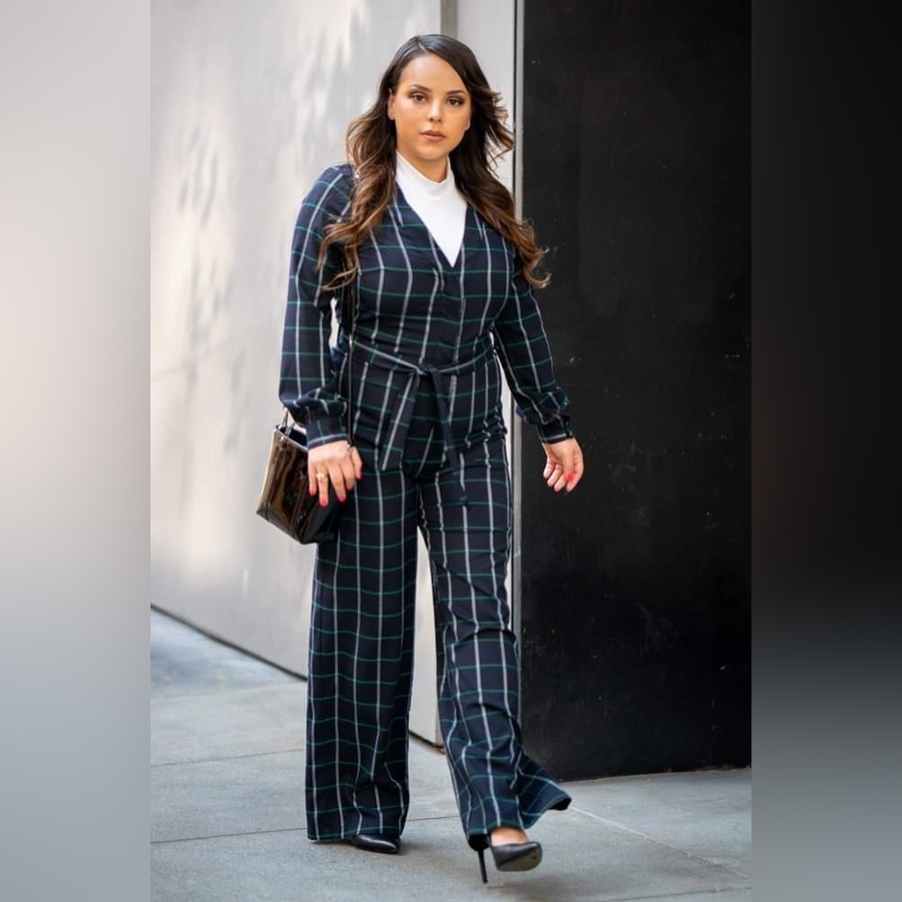 Plaid Jumpsuit